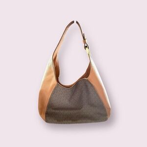 Michael‎ Kors Fulton Large Leather Shoulder Bag Signature Monogram Logo